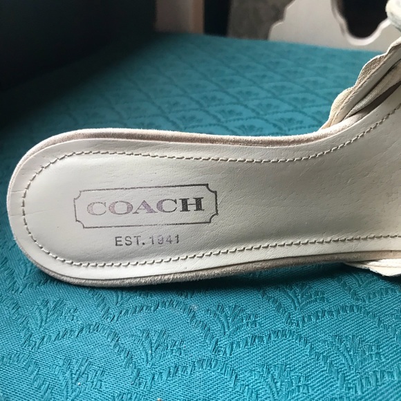 Authentic Coach Suede Sandals - Picture 6 of 8